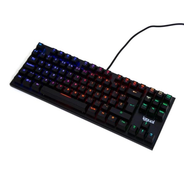 iggual teclado gaming tkl mecánico onyx rgb negro