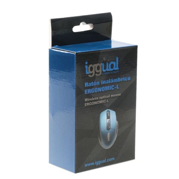 iggual ratón inalámbrico ergonomic-l-1600dpi azul- 3