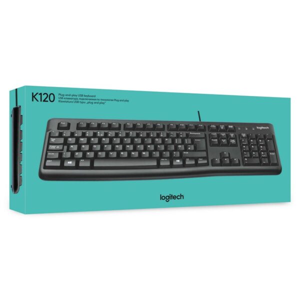 logitech teclado k120 oem usb- 3