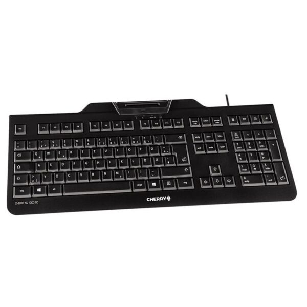 cherry teclado+lector chip integrado (dnie) negro- 1