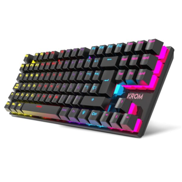 krom teclado gaming nxkromkasictkl tkl rainbow- 2