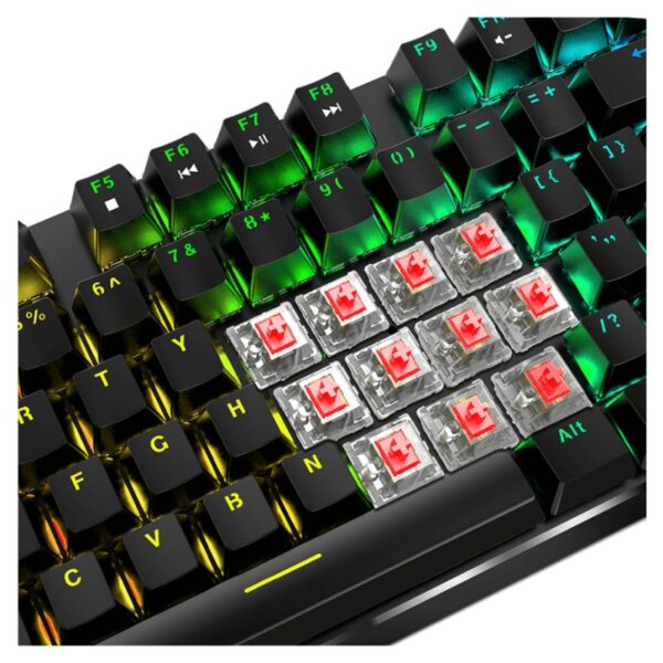 hiditec teclado gaming gk400 mecanico- 2