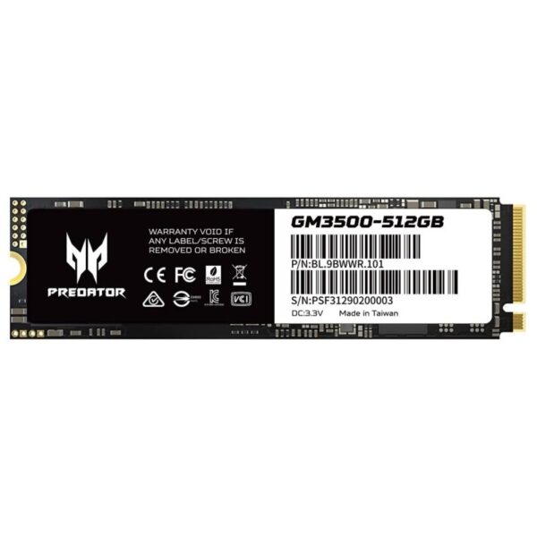 acer predator ssd gm-3500 512gb pcie nvme gen3- 1